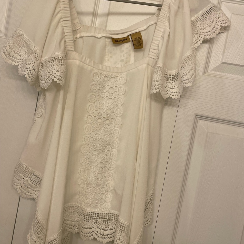 Wrangler White Lace Women's Blouse